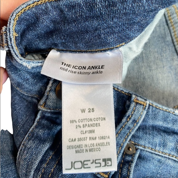 Joe’s the icon size 25 mid rise skinny ankle jeans!!! - Picture 7 of 8